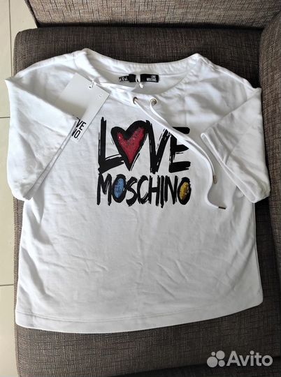 Новый оверсайз свитшот Love Moschino оригинал
