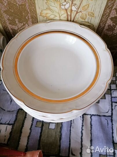 Тарелки суповые зик СССР 12шт