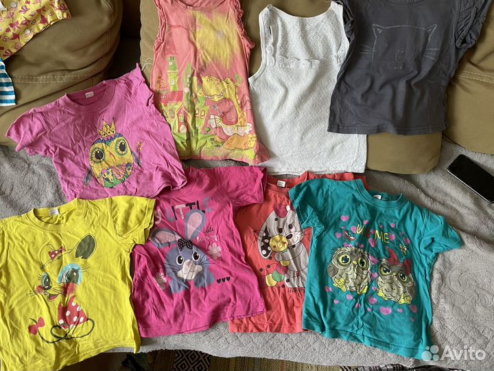 Детские вещи для девочки пакетом 104-128