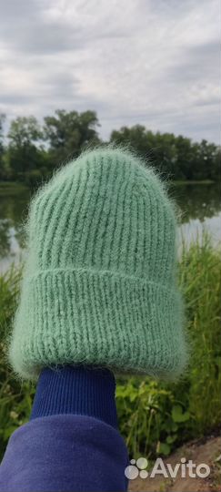 Шапка Пух норки Ручная работа