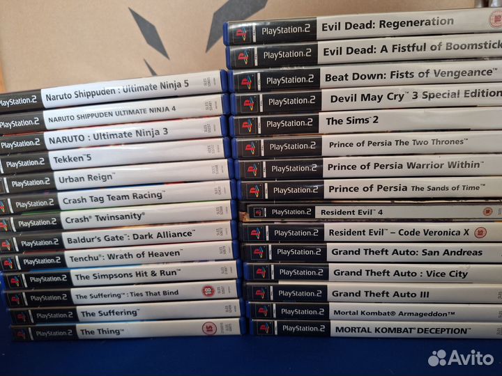 Лицензионные игры Playstation 2