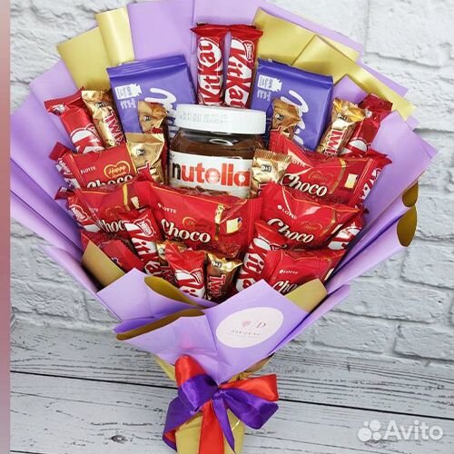Букет с Милка, Нутелла, кит-кат арт. 3141