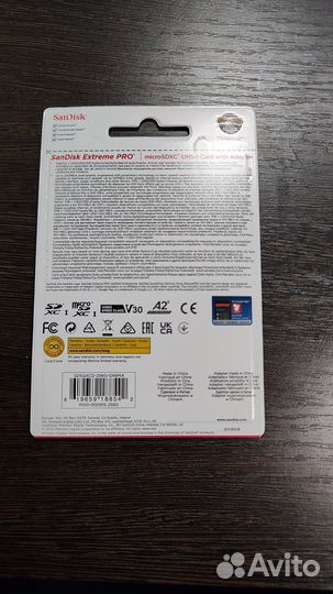 Sandisk Extreme Pro 256Gb Карта памяти MicroSD