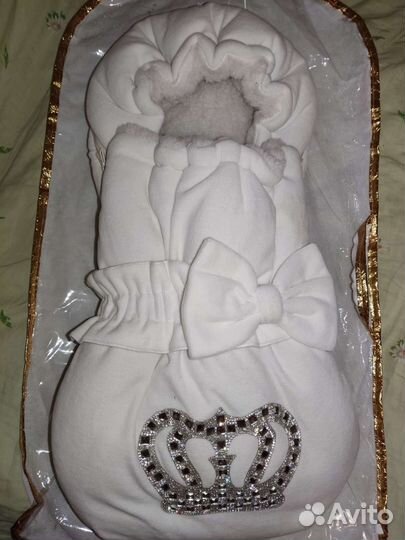 Конверт на выписку для девочки зима