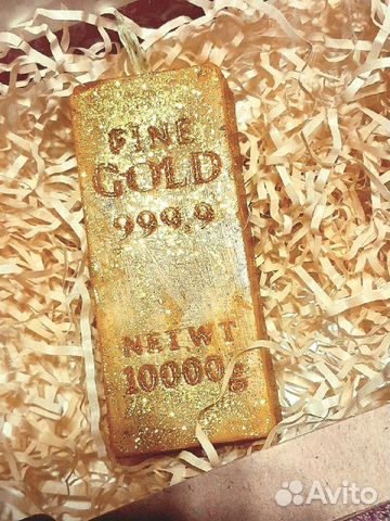 Свеча Золотой слиток