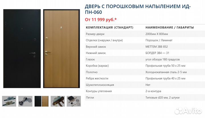 Двери входные металлические