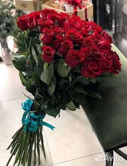 Розы высокие Доставка цветов