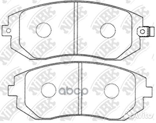 PN7460-nibk колодки дисковые п Subaru Legacy 2