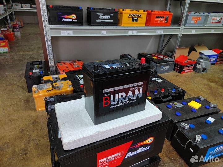 Аккумулятор buran 58 Ач 500 А обр