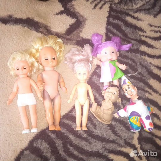 Куклы ГДР,ссср,гномы, резиновые игрушки 80- 90х