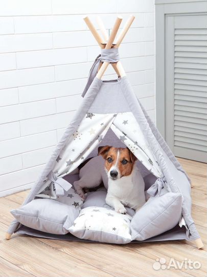 Лежанка домик для собаки