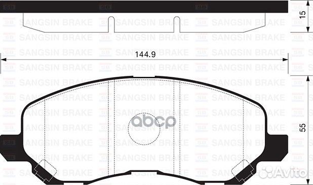 Колодки торм.дисковые Hi-Q mitsubishi eclipse 0