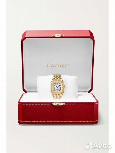 Золотые часы cartier