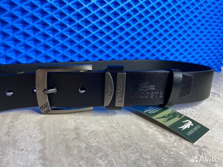 Кожаный ремень Lacoste мужской