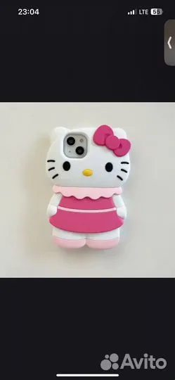 Чехол на iPhone 13 pro kitty силиконовый