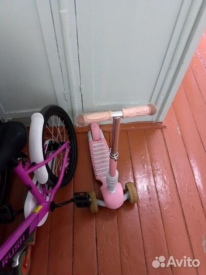 Самокат детский трехколесный бу