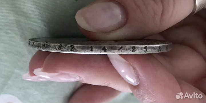 Серебряные 2 рубля Петра I (1722г.)