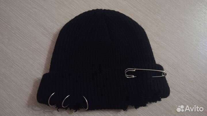 Шапка- бини мужская/женская чёрная