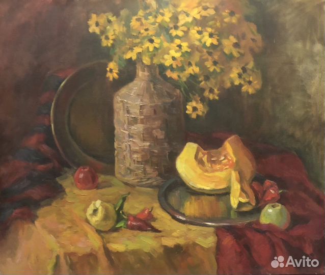 Картина маслом на холсте. Натюрморт