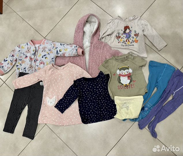 Пакет/комплект одежды 80-86 для девочки