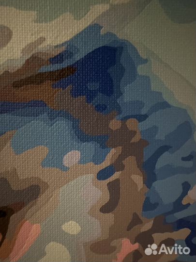 Картина по номерам раскрашенная