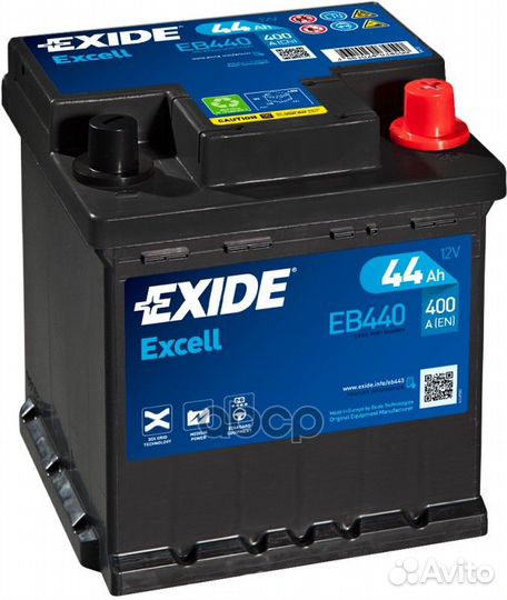 Exide EB440 Аккумулятор Excell 12V 44Ah 400A