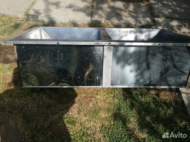 Двойная мойка из нержавейки