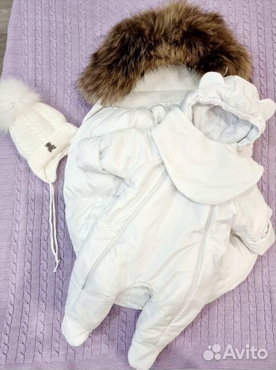 Комплект на выписку для девочки зима
