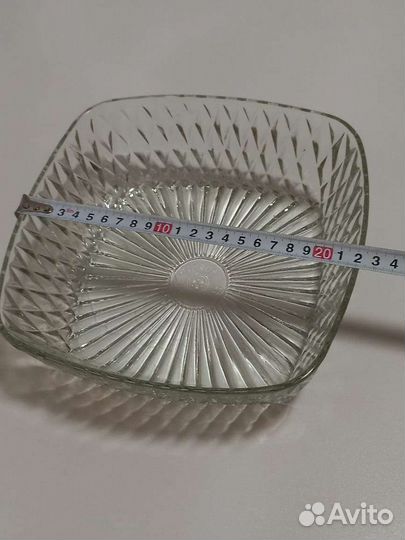 Салатник хрустальный. Винтаж. СССР