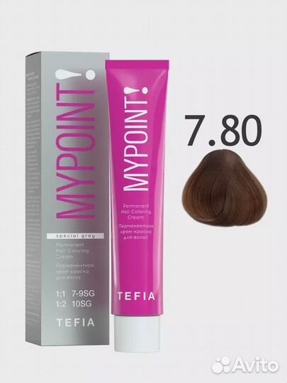 Tefia Mypoint профессиональная краска.7.80 блондин
