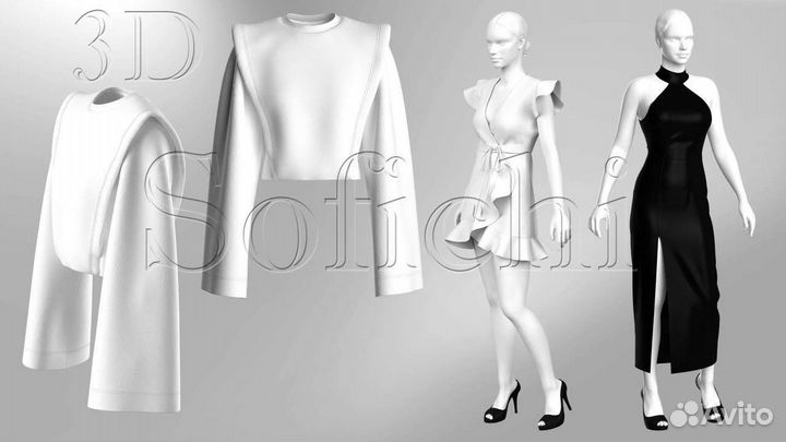 Конструктор одежды. Разработка лекал. 3D одежда