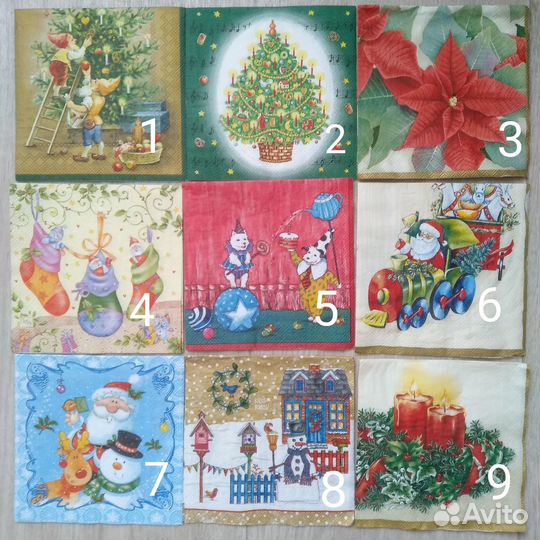 Салфетки для декупажа. Новогодние