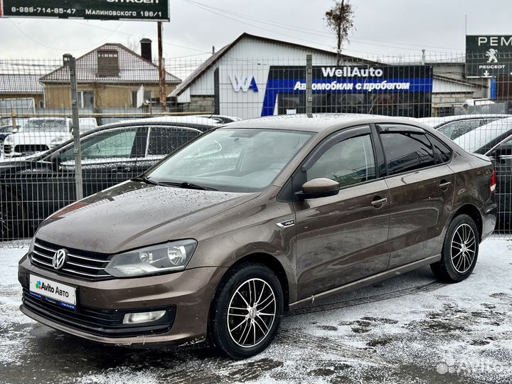 Volkswagen Polo 1.6 AT, 2015, 167 000 км