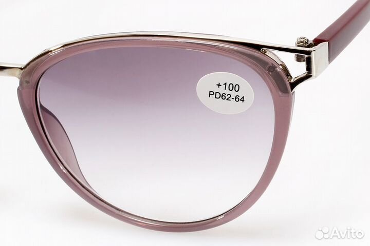 Очки с диоптриями тонированные
