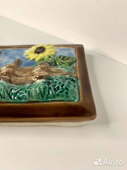 Плакетка Подсолнухи,Конаково,новая