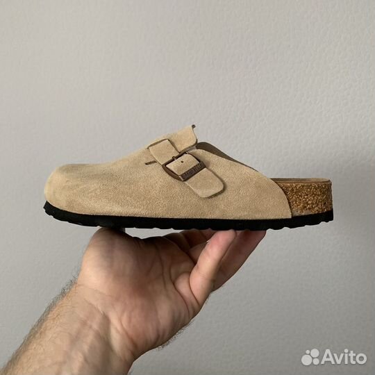 Сабо женские Birkenstock Boston camel (хаки )