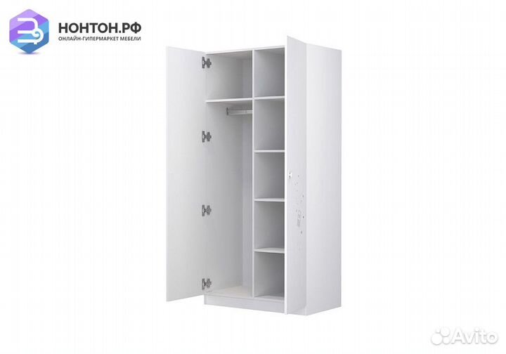 Шкаф двухдверный Polini kids French 1230 Teddy бел