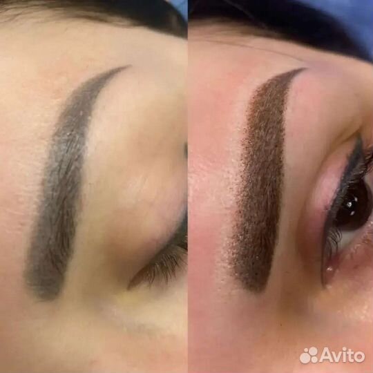 Перманентный макияж бровей. Губ