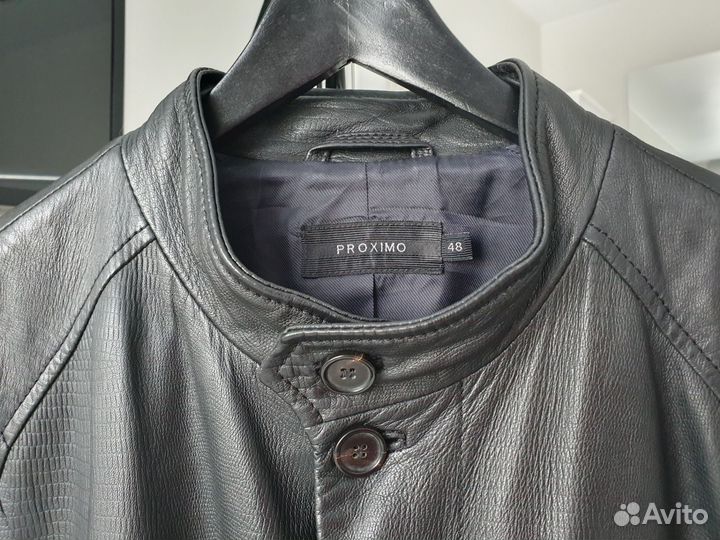 Удлинённая кожаная куртка proximo (р.50-52, L-XL)