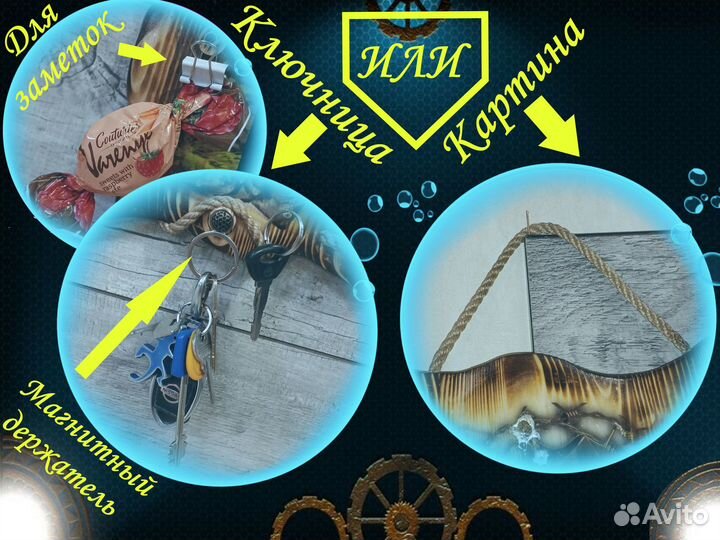 Эко- Картина / Ключница в подарок ) #3