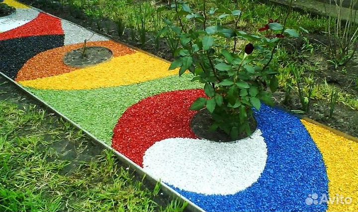 Щепа цветная декоративная