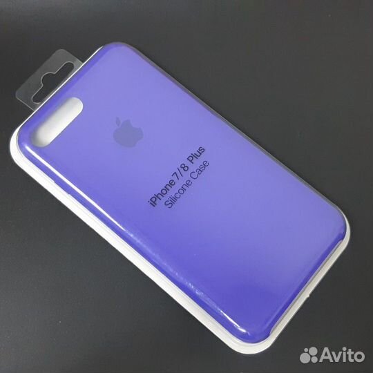Силиконовый чехол на iPhone 7 / 8 plus фиолетовый