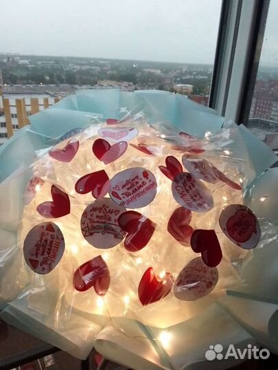 Букеты светящиеся с ароматом