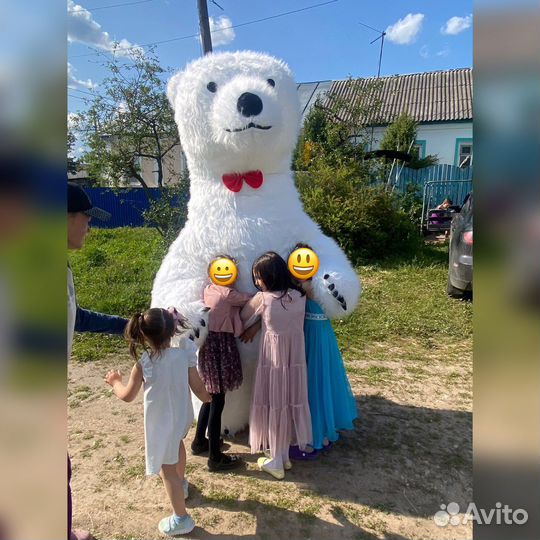 Ростовая кукла белый медведь