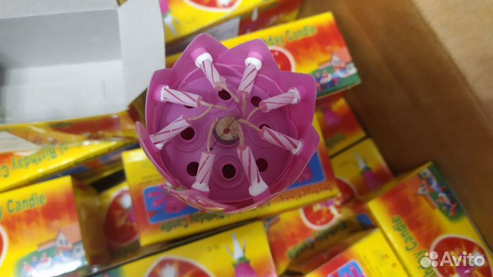 Свеча для торта Лотос