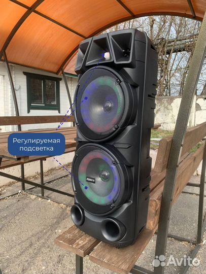 Большая напольная портативная колонка ZQS 8210