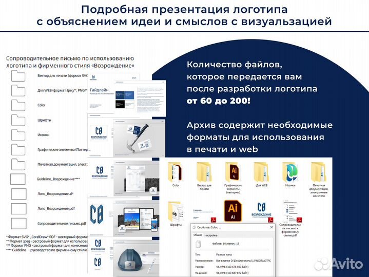 Разработка логотипа фирменный стиль полиграфия