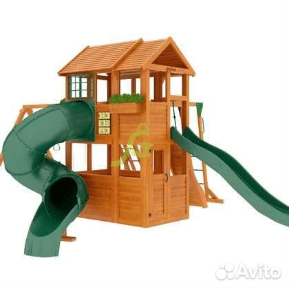 Детская площадка Клубный домик2 с трубой Волгоград