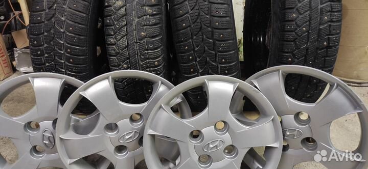 Hyundai accent диски комплект r13 ориг. с резиной