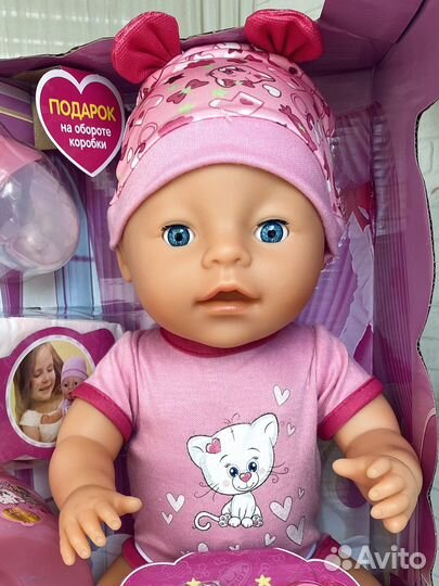 Пупс интерактивный тм Карапуз аналог Baby born